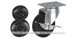 Колесо поворотное с площадкой Lema CE2-PL-75-50-C3